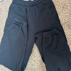 TNA Black Sweatpants Relaxed Fit Elastic Waistband